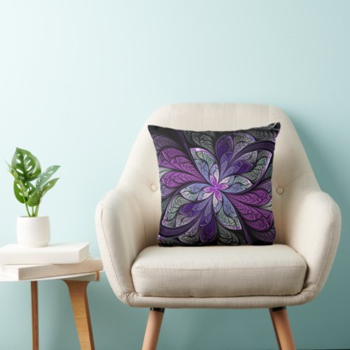 La Chanteuse Violett Square Throw Pillow