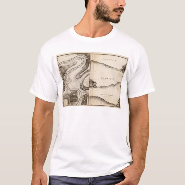 La Charente Atlas Map T-Shirt (Front)