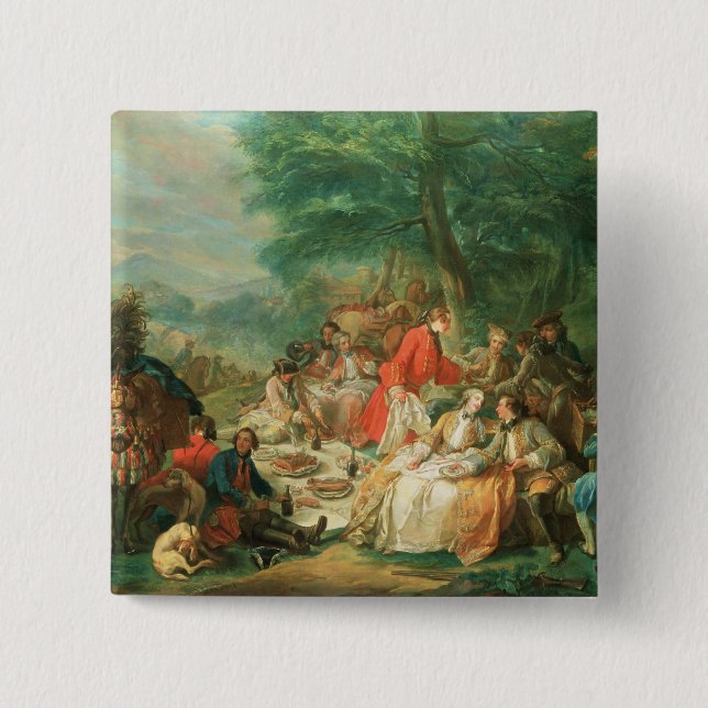 La Chasse, 18th century Button (Front)
