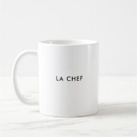 La Chef | Lady Chef | Custom French Coffee Mug