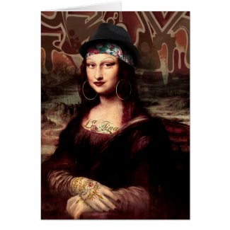 La Chola Mona Lisa Card