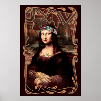 La Chola Mona Lisa Poster