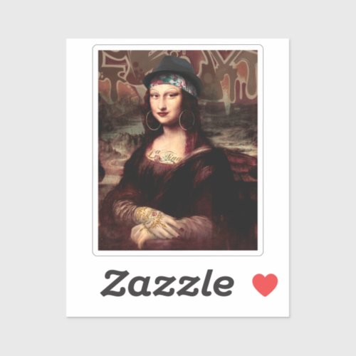 La Chola Mona Lisa Sticker