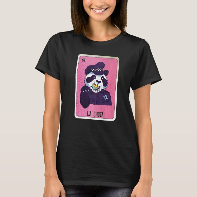La Chota Mexican Slang Lottery Bingo Cards T-Shirt (Front)