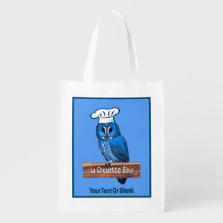 La Chouette Bleue Cafe Grocery Bag