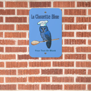 La Chouette Bleue Cafe Metal Sign