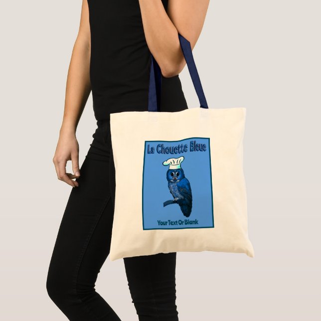 La Chouette Bleue Cafe Tote Bag (Front (Product))