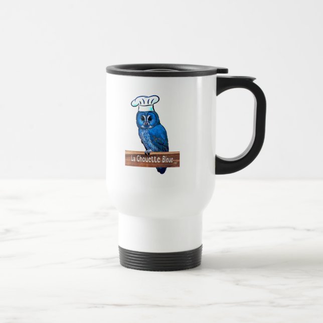 La Chouette Bleue Cafe Travel Mug (Right)