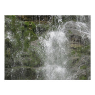 La Chute Waterfall in Forillon National Park      Poster