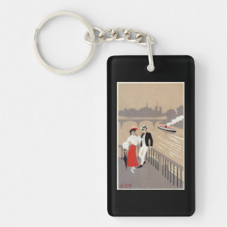 La Cite Art Deco Scene Keychain