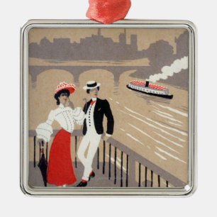 La Cite Art Deco Scene Metal Ornament