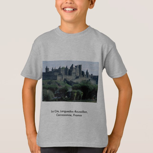 La Cite, Languedoc-Roussillon, Carcassonne, France T-Shirt (Front)