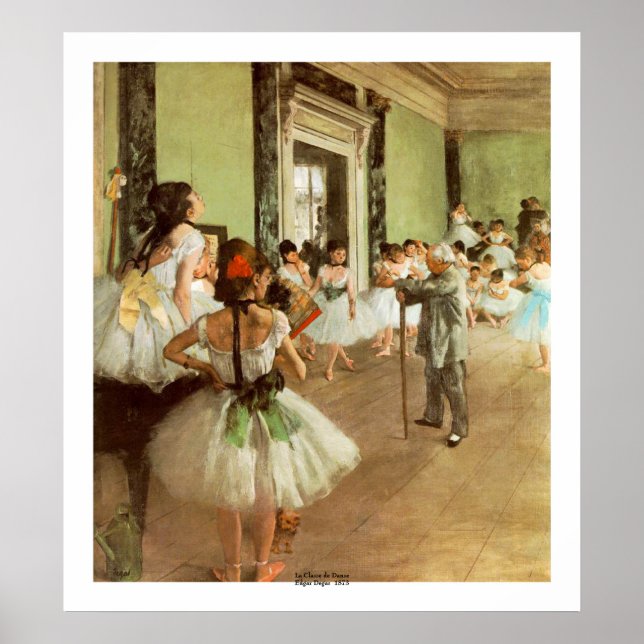 La Classe de Danse by Edgar Degas Poster (Front)