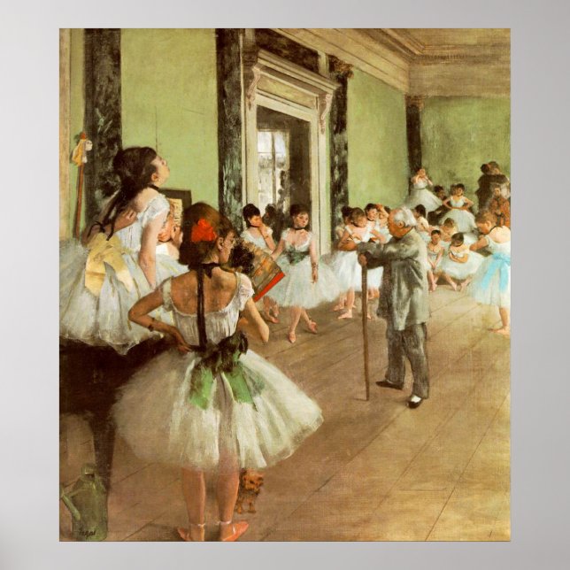 La Classe de Danse by Edgar Degas Poster (Front)