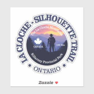 La Cloche-Silhouette Trail (rd2) Sticker