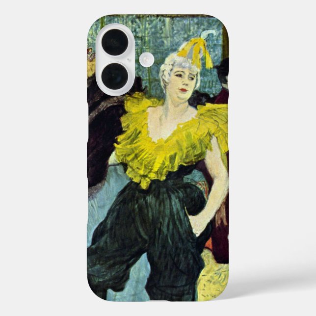 La Clownesse (Clown) Cha-U-Kao by Toulouse Lautrec Case-Mate iPhone Case (Back)
