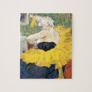 La Clownesse (Clown) Cha-U-Kao by Toulouse Lautrec Jigsaw Puzzle