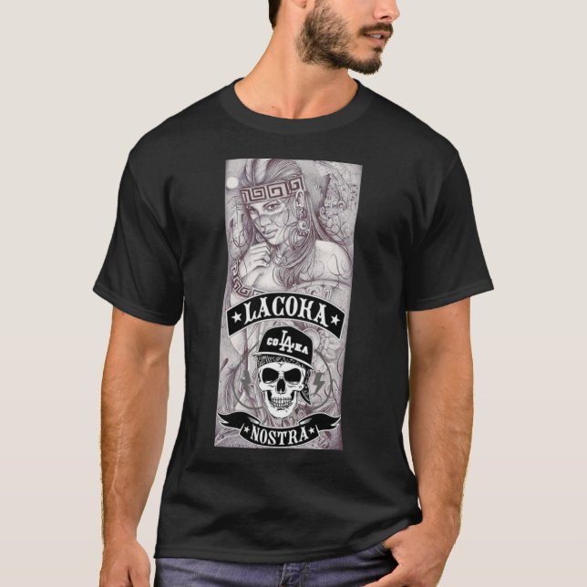 La Coka Nostra Aztec Design    T-Shirt (Front)