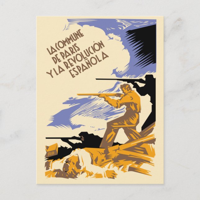 La Commune de Paris Y La Revolucion Espanola Postcard (Front)