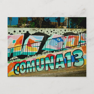 La Comuna 13 Medellín, San Javier Commune 13 Postcard