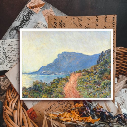 La Corniche near Monaco by Claude Monet Postcard