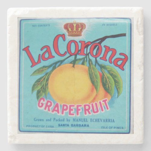 La Corona Grapefruit Marble Coaster