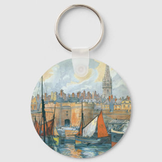 La Côte d' Émeraude Keychain