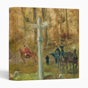 La croisee des chemins, 1883 (oil on canvas) 3 ring binder