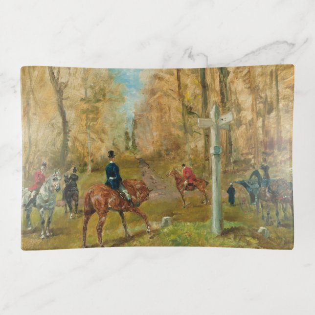La croisee des chemins, 1883 (oil on canvas) trinket tray (Front)