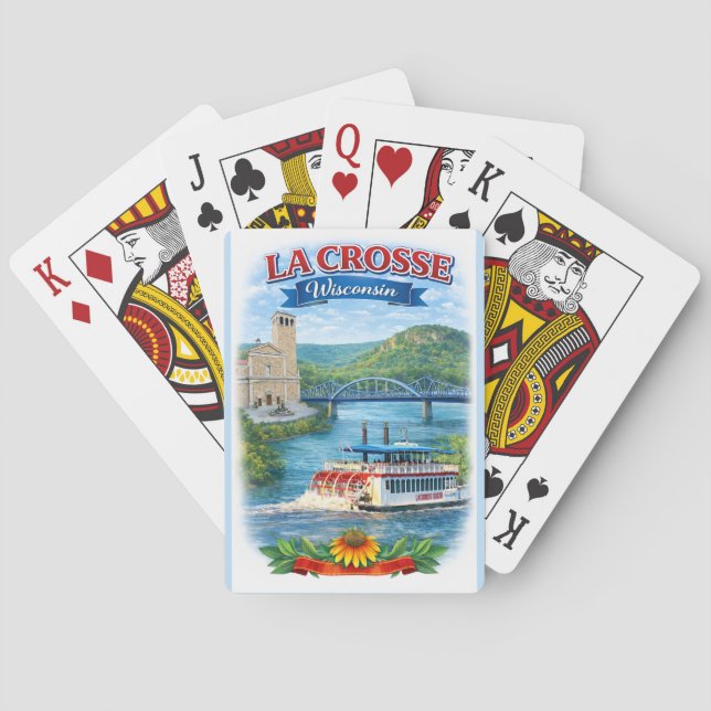 La Crosse, WI Scenic Wisconsin Playing Cards (Back)