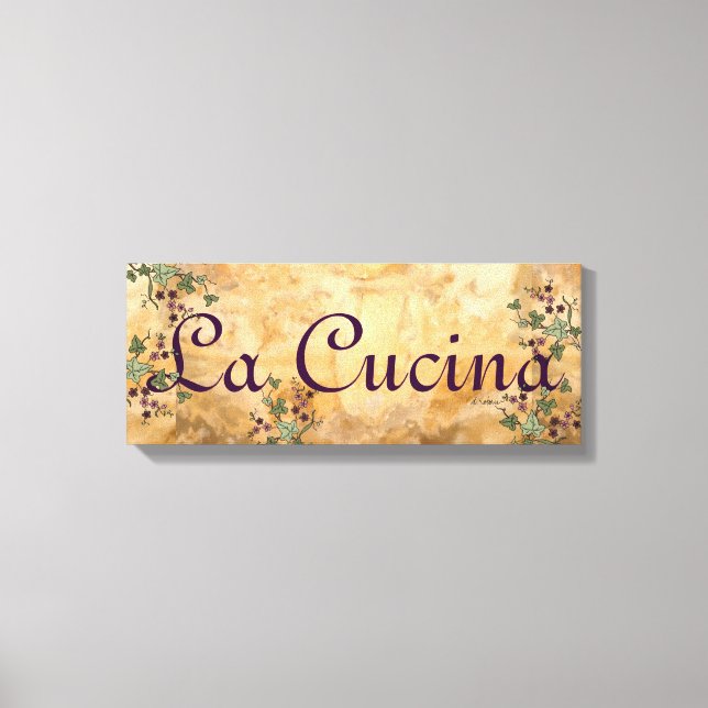 La Cucina Old World European Style Canvas Print (Front)