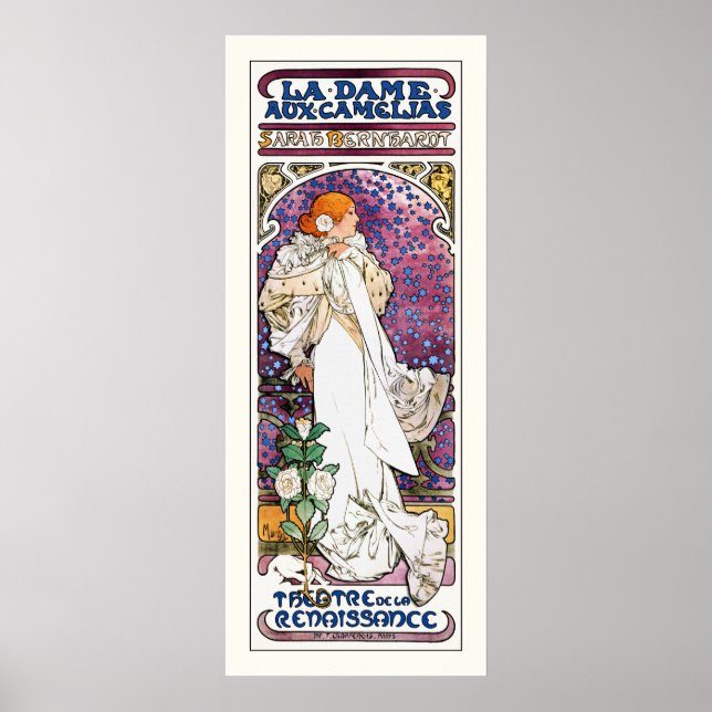La Dame aux Camélias by Mucha Poster (Front)