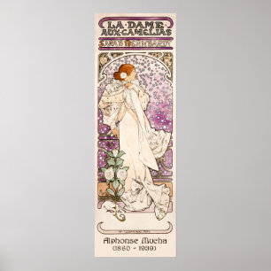 La Dame aux Camélias – Mucha Art Nouveau Poster