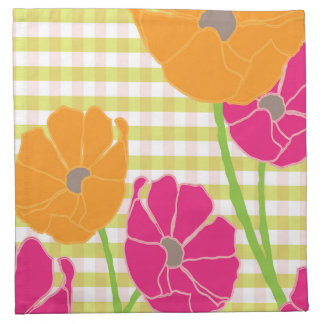 La De Da Gingham Cocktail Napkin set of 4