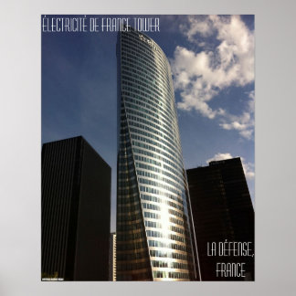La Défense, France - Électricité de France Tower Poster