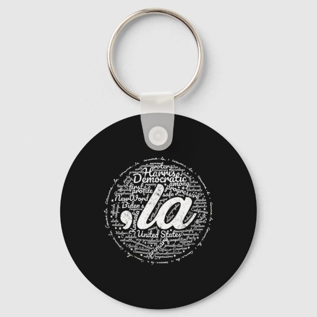 La) Democratic Party Supporters For Vice President Keychain (Front)