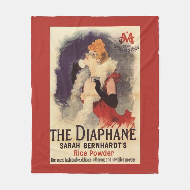 La Diaphane Woman Powdering Face Promo Poster Fleece Blanket (Front)
