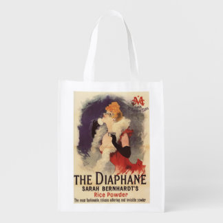 La Diaphane Woman Powdering Face Promo Poster Grocery Bag
