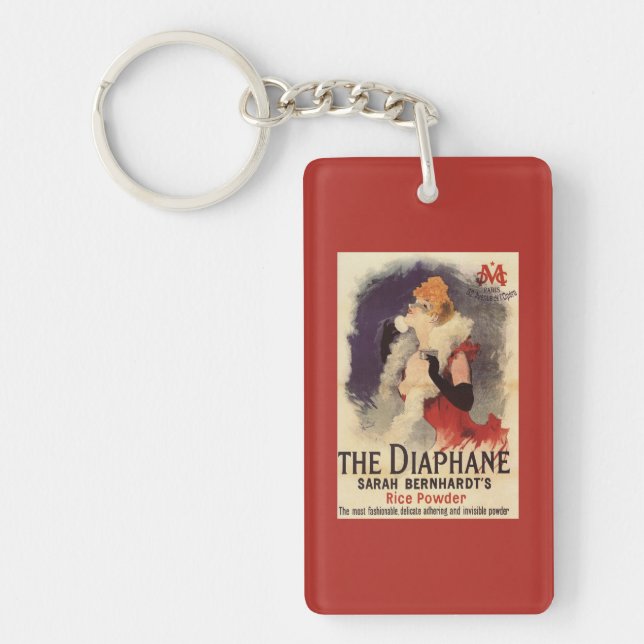 La Diaphane Woman Powdering Face Promo Poster Keychain (Front)
