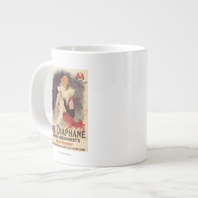 La Diaphane Woman Powdering Face Promo Poster Large Coffee Mug (Front Left)