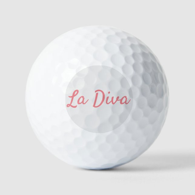 La Diva   Golf Balls (Front)