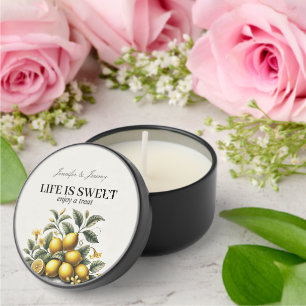 La Dolce Lemons Bridal Shower Mini Candle Favors