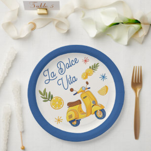 La Dolce Vita Amalfi Coast Party Paper Plates