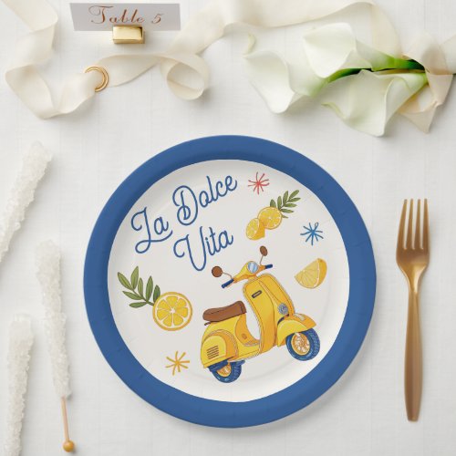 La Dolce Vita Amalfi Coast Party Paper Plates
