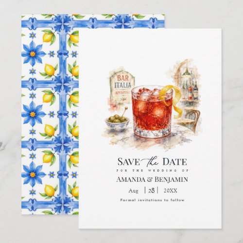 La Dolce Vita Amalfi Coast Spritz Cocktail Save The Date