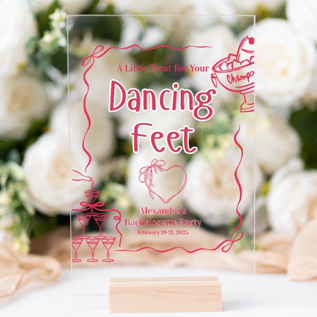 La Dolce Vita Bachelorette Weekend Acrylic Sign (Creator Uploaded)