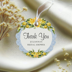 La Dolce Vita - Bridal Shower Mediterranean Lemon Favor Tags