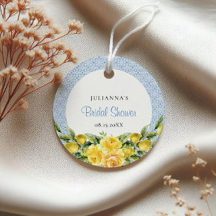 La Dolce Vita - Bridal Shower Mediterranean Lemon Favor Tags