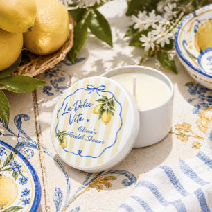 La Dolce Vita Bridal Shower  Mini Candle Favors