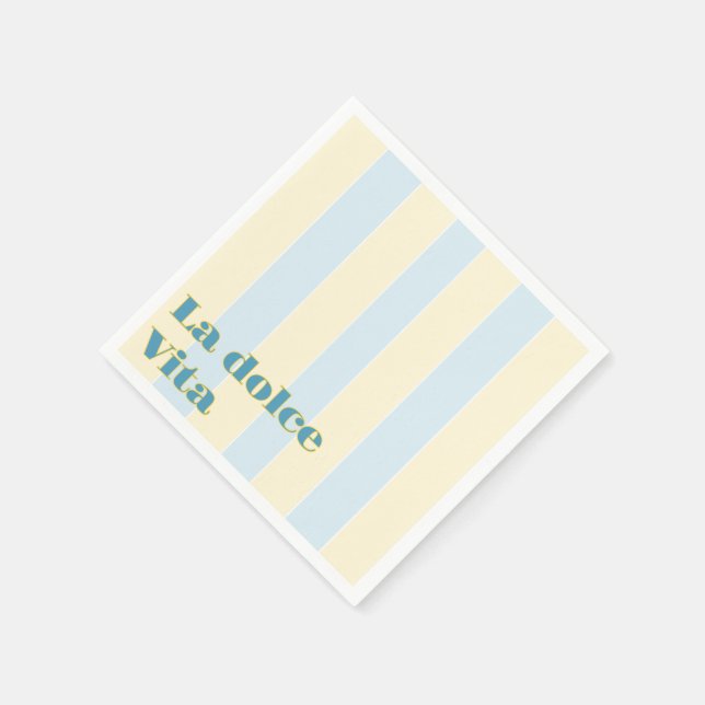 La dolce vita bridal shower napkins (Corner)